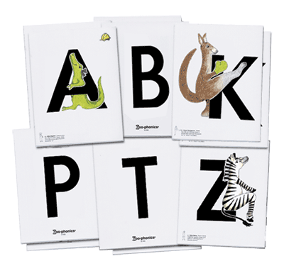 Capital Large Animal Alphabet Cards (Classic)