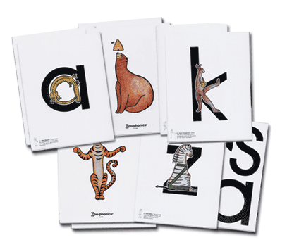 Large Animal Alphabet Cards (Classic)