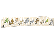 Zoo-Animals Wall Border